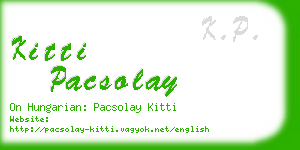 kitti pacsolay business card